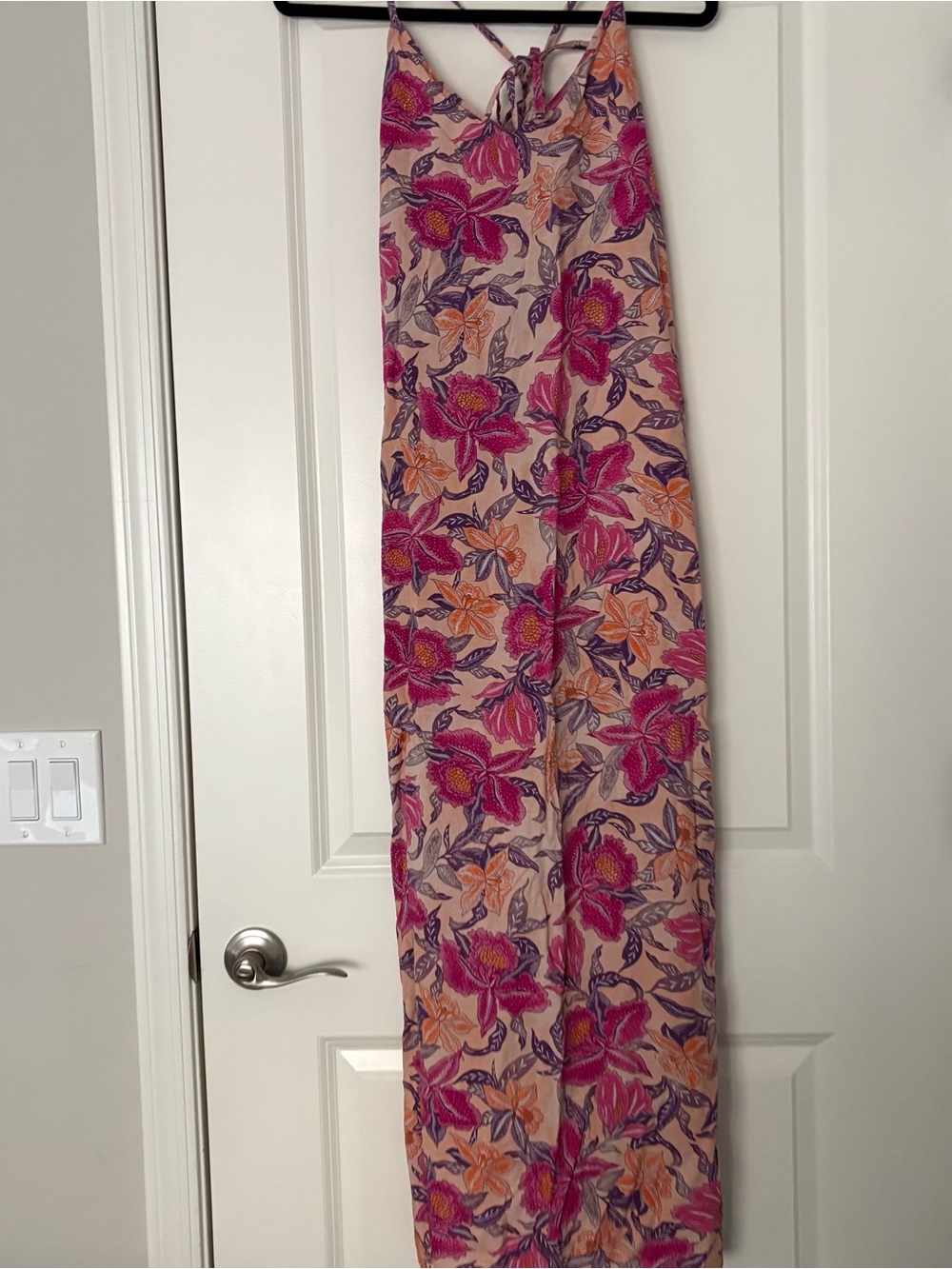 Old Navy Women’s Pink Floral Slip Sleeveless Midi Dress - Picture 8 of 9